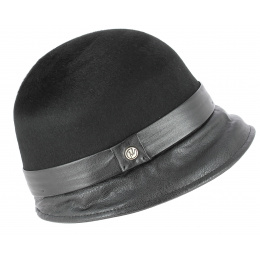 Chapeau Cloche Feutre Evelina Noir- Traclet