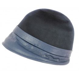Chapeau Cloche Feutre Bord Skai- Traclet