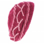 Angora Knit Beret / Beanie Lecce Cassis - Traclet