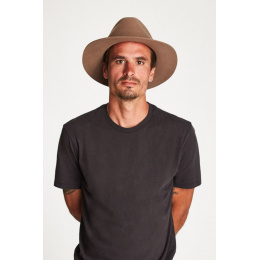 Wesley Fedora Sand Wool Felt Hat - Brixton