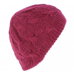 Angora Beanie Apollonia Plum - Traclet