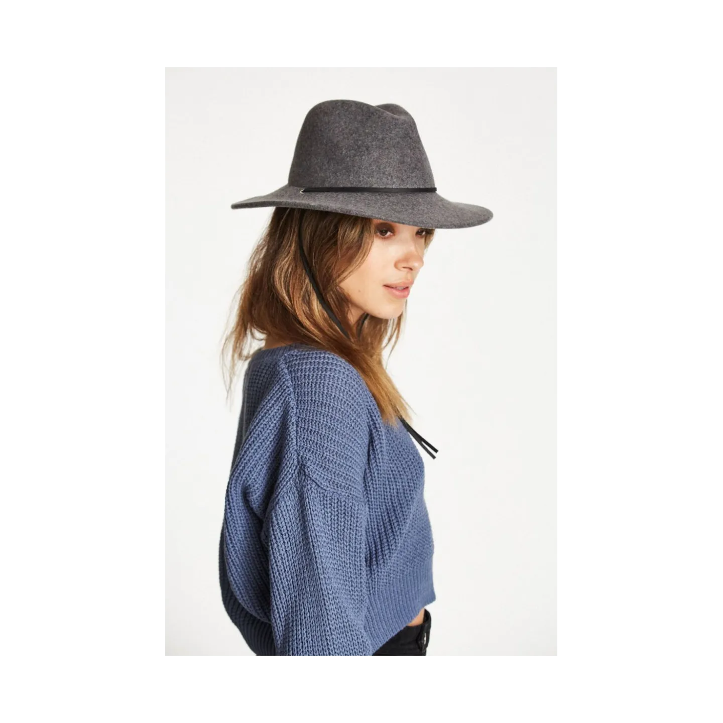 Chapeau Traveller Field Feutre Laine Anthracite - Brixton Reference : 8579 | Chapellerie Traclet