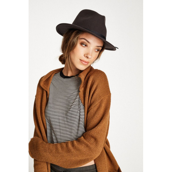 Chapeau Coleman Fedora Noir Délavé- Brixton