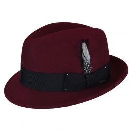 Chapeau Tino Trilby Bordeaux -Bailey