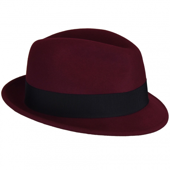 Chapeau Trilby Tino Bordeaux - Bailey