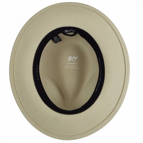 Curtis Cream Felt Fedora Hat - Bailey Curtis Cream Felt Fedora Hat - Bailey