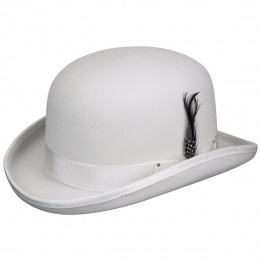 Chapeau Derby Melon Blanc-Bailey