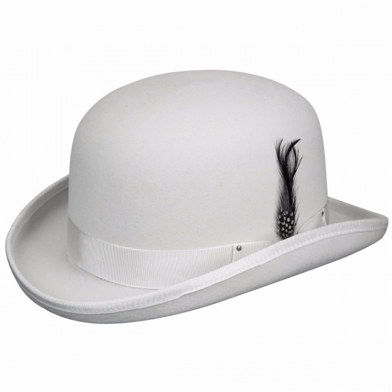 White Derby Bowler Hat - Bailey White Derby Bowler Hat - Bailey