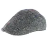 Flat Cap in Harris Tweed Ascot grey CRAMBES Reference: 54 | Traclet Hat Shop