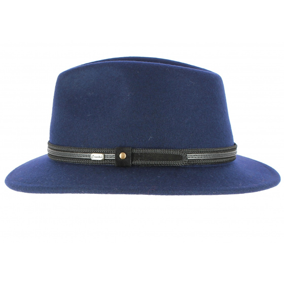 Hamilton Traveller Hat Blue Wool Felt - Crambes