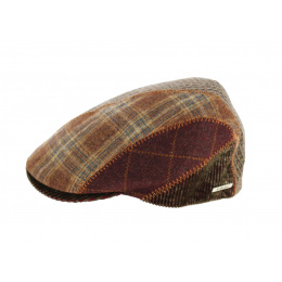Casquette Cholet Patchwork Rouge Laine-Traclet
