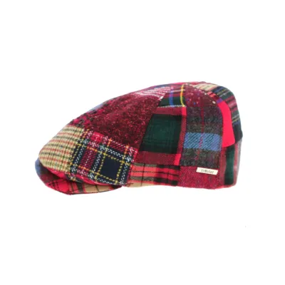 Cholet Red Wool Patchwork Cap - Traclet Reference: 8611 | Traclet Hat Shop