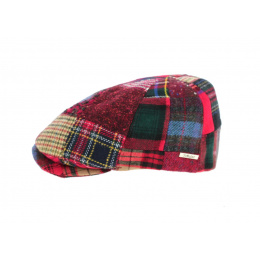 Cholet Patchwork Cap Red Wool-Traclet