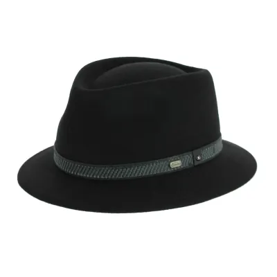 Chapeau Traveller Touring Noir- Crambes  Reference : 8606 | Chapellerie Traclet