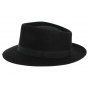 Black Jacson Fedora Hat - Crambes