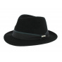 Gueret Black Felt Fedora Hat - Traclet