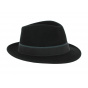 Gueret Black Felt Fedora Hat - Traclet