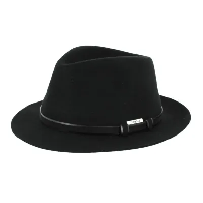 Chapeau Traveller Mans Feutre Noir- Traclet Reference : 8610 | Chapellerie Traclet