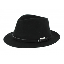 Traveller Mans Black Felt Hat - Traclet