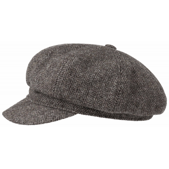 Stetson Midtown Wool Stéphanoise Cap - Brown