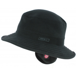 Gore Windstopper Ear Flap Bucket Hat Black - Crambes