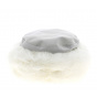 Nastasia Leather & Faux Fur Hat Silver - Traclet
