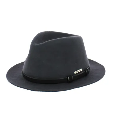 Chapeau Traveller Mans Feutre Gris- Traclet  Reference : 8642 | Chapellerie Traclet