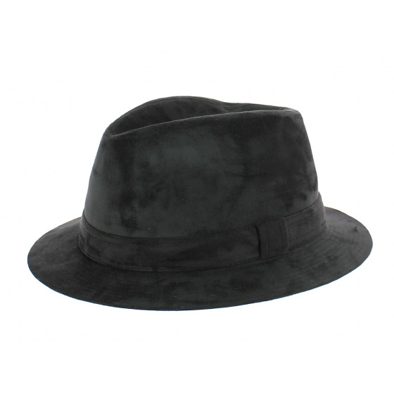 Alcantara Anthracite Safari Hat - Crambes