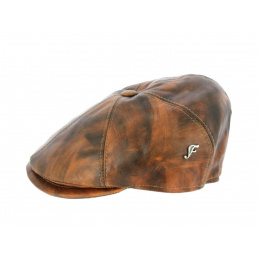 Casquette Brooklin Cleppé Cuir Camel - Fléchet