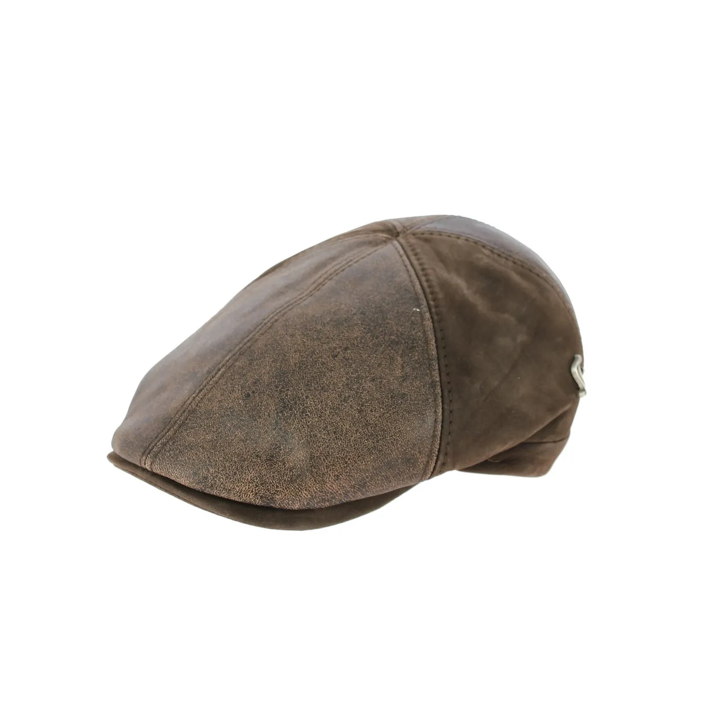 Casquette Plate Lorette Cuir Marron- Fléchet Reference : 8653 | Chapellerie Traclet