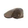 Brown Leather Lorette Flat Cap - Fléchet Reference: 8653 | Traclet Hat Shop
