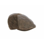 Flat Cap Lorette Brown Leather - Fléchet