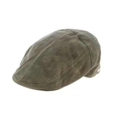 Casquette Impermeable Plate Chalain Coton Huilé Kaki- Traclet Reference : 8656 | Chapellerie Traclet