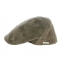 Chalain Flat Cap Waxed Cotton Khaki - Traclet