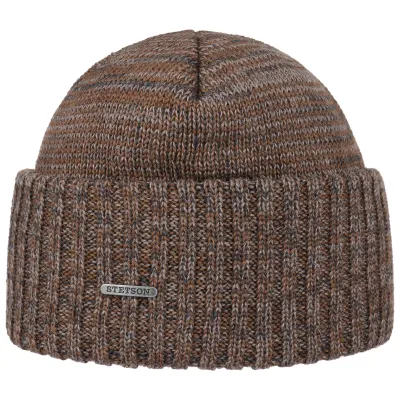 Bonnet à Revers Wolking Laine Marron- Stetson Reference : 8670 | Chapellerie Traclet