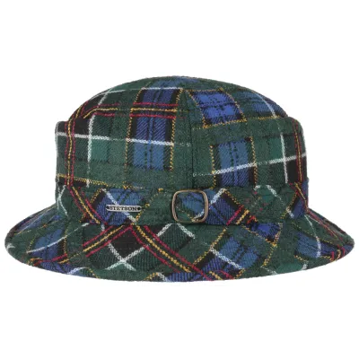 English Hat/St Andrews Wool Plaid Bucket Hat - Stetson Reference: 8682 | Chapellerie Traclet