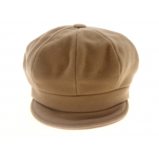 Beige Romance Newsboy Cap - Mayser