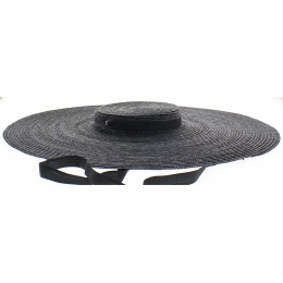 Black Provençal hat - headband