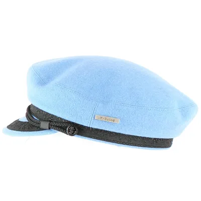 Blue Wool Elven Sailor Cap-Traclet Reference: 8687 | Traclet Hat Shop