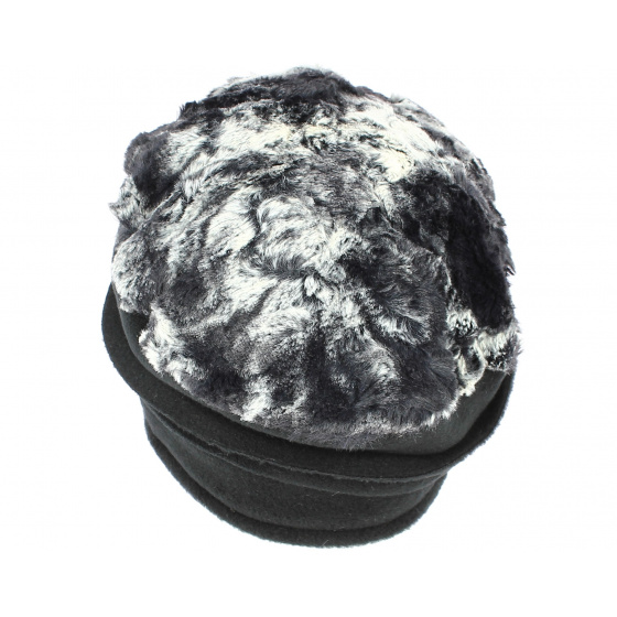 Annie White/Black Polar Beanie - Traclet
