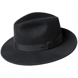 Hereford Fedora Hat Black- Bailey 