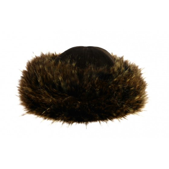 Women's Oxana Brown Leather Hat - Traclet