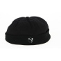 Corsica Black Cotton Sailor Cap - Traclet