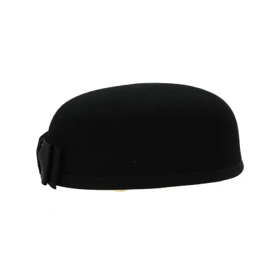 Chapeau Carla Bruni Feutre Laine Noir- Traclet  Reference : 8786 | Chapellerie Traclet