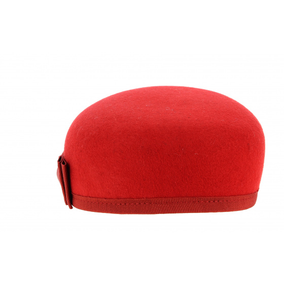 Carla Bruni Red Wool Felt Hat - Traclet