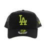 Casquette Los Angeles Dodgers Essential Noir/Fluo- New Era  Reference : 8795 | Chapellerie Traclet