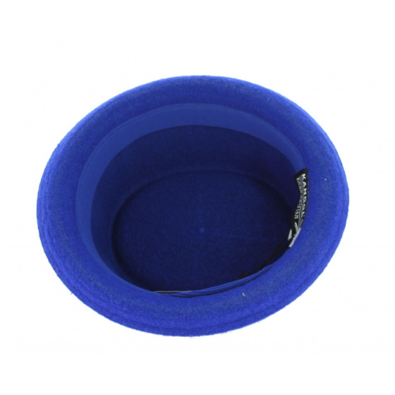 Chapeau PorkPie Wool Mowbray Bleu - Kangol Chapeau PorkPie Wool Mowbray Bleu - Kangol