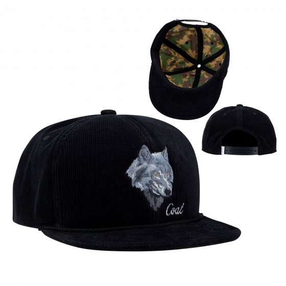 Loup Flat Visor Cap- The Wilderness - Coal
