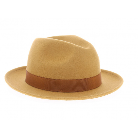 Bronze fedora hat