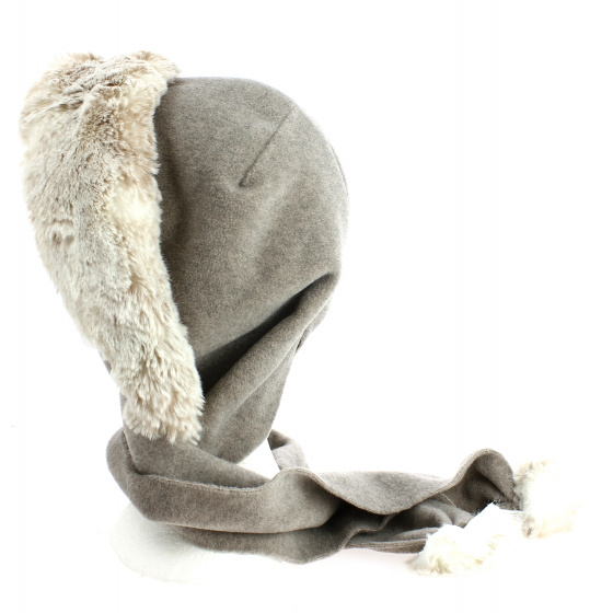 Norell Fleece Hood Taupe-Traclet